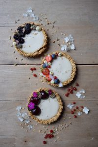 gluten free vegan granola coconut tarts